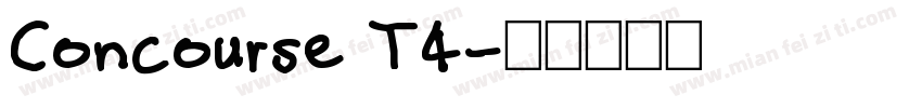 Concourse T4字体转换